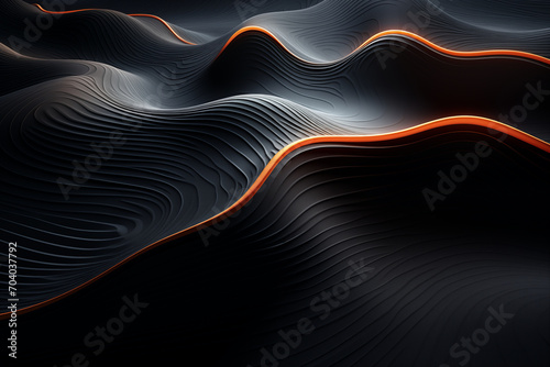 Beautiful abstract background for presentation in dark colors. AI Generated.
