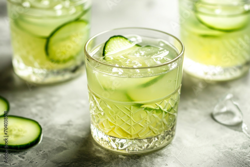 efreshing cucumber Gimlet, an image featuring a modern twist on the classic Gimlet with the addition of cucumber.