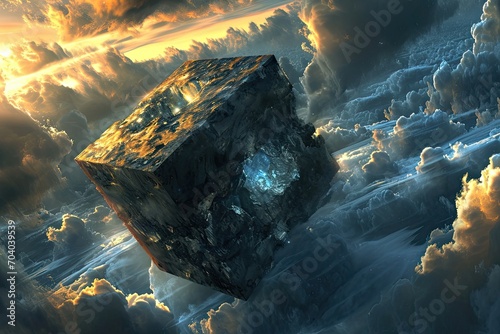 Mystical cuboid with the power to change destiny when tossed,