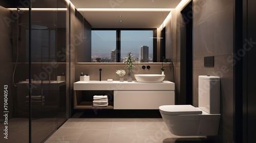 elegant and luxurious toilet bathroom