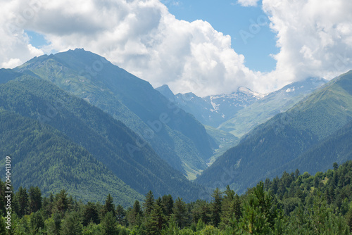 Azure Dreams Amidst Verdant Peaks