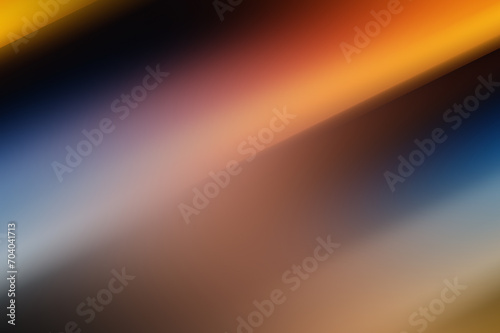 Abstract blurry background, diagonal lines orange, blue, yellow.