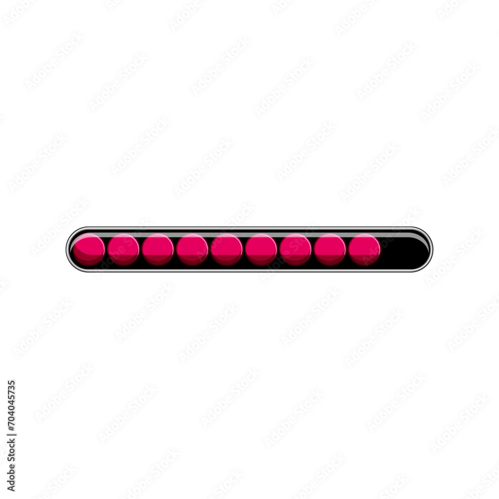 round progress bar cartoon. infographic web, interface user, step ui round progress bar sign. isolated symbol vector illustration