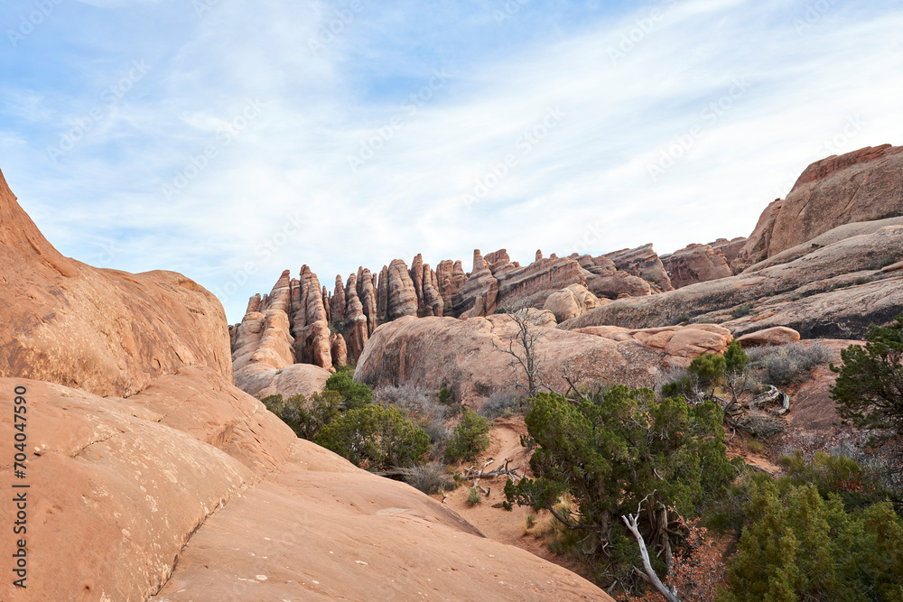 Fototapeta premium Beautiful and unique rock formation in the southern Utah desert near Moab.