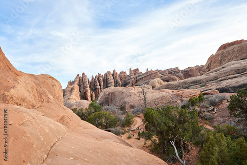 Beautiful and unique rock formation in the southern Utah desert near Moab.