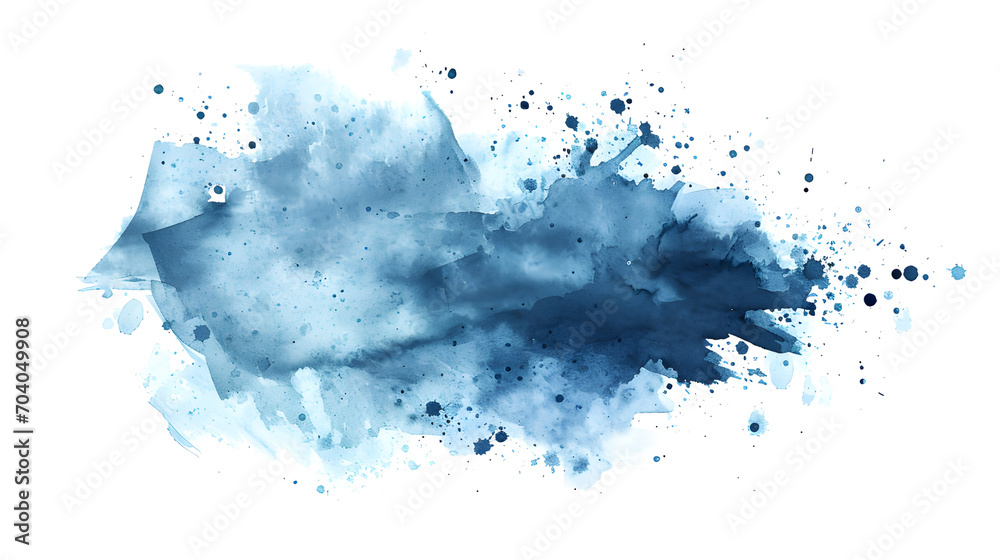 An ethereal cloud of blue paint creates an abstract masterpiece, evoking feelings of wonder and imagination