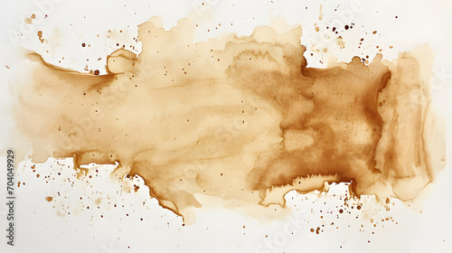 The contrast of a coffee stain on a pristine white surface serves as a thought-provoking representation of the beauty in imperfection and the transient nature of art photo