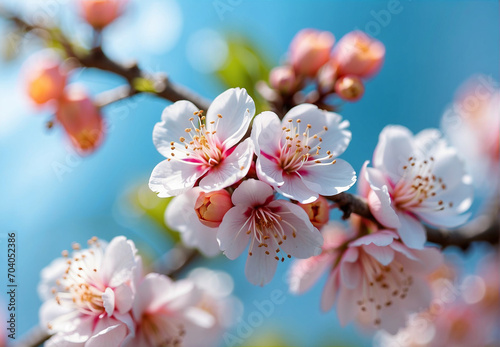 blossom twig, apricot tree