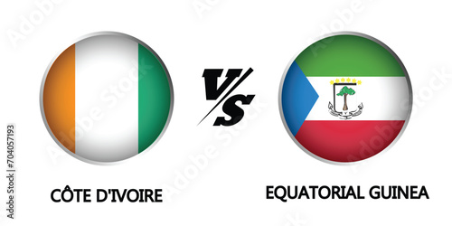  ivory coast vs equatorial guinea vector
