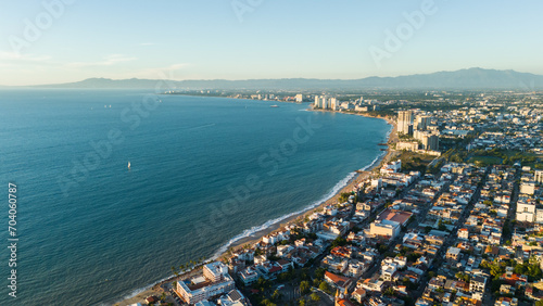 Panoramic view of Puerto Vallarta, Mexico. Banderas Bay photo