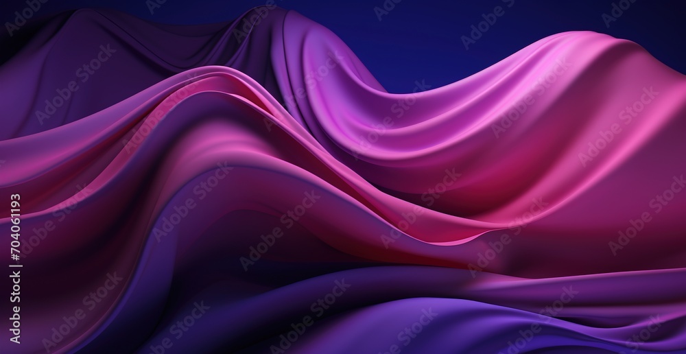 Obraz premium Gradient pink and purple silk-like fabric