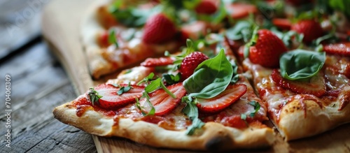 Strawberry-flavored pizza photo