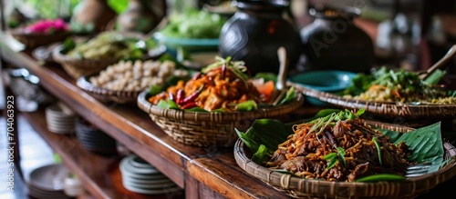 Balinese cuisine from the area