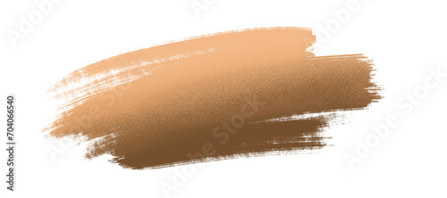 Brushstroke bronze on a isolated background 