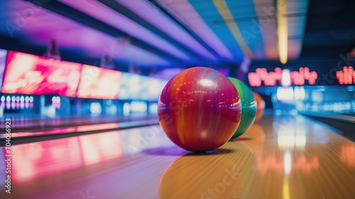 Bowling ball ready to play