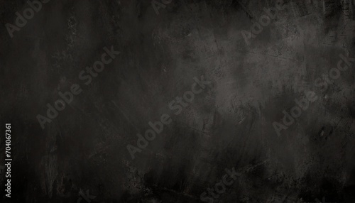 dark black scratched grunge wall background or texture