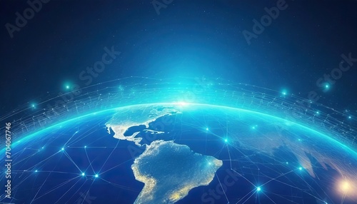 fibre internet global networking big data analysis connectivity through world abstract background