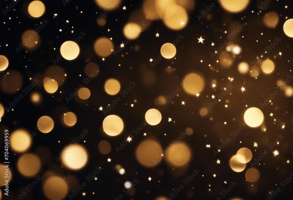 Abstract festive dark and gold background with fireworks stars and bokeh Holidays celebration Abstract festive dark and gold background with fireworks stars and bokeh Holidays celebration