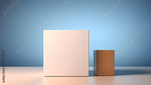 Simple product booth  podium  stage  product commercial photography background  cosmetics booth  3D rendering