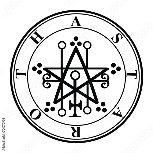 seal of solomon sigil of Astaroth  photo