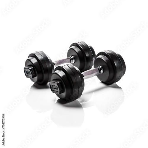 Gym Equipment Dumbbell on a white background.