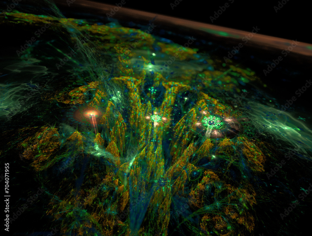 Fototapeta premium Imaginatory fractal abstract background Image