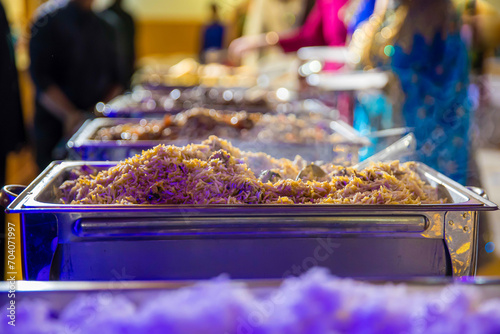 Authentic Indian food and snacks close up