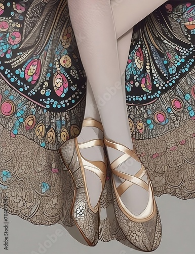 Ballet dancers' shoes