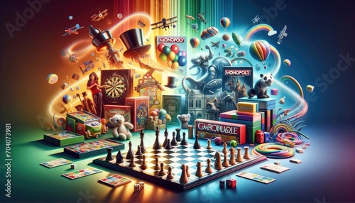 Fantastical Game Night: Classic Board Games and Toys Come Alive