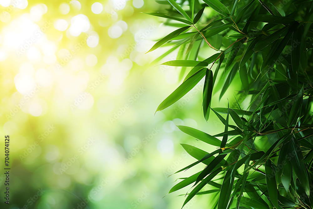 Naklejka premium bamboo forest background