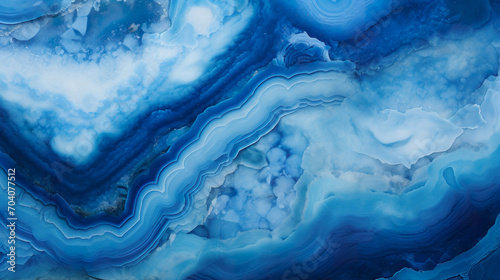 Aqua Essence: Blue Agate Geode Texture