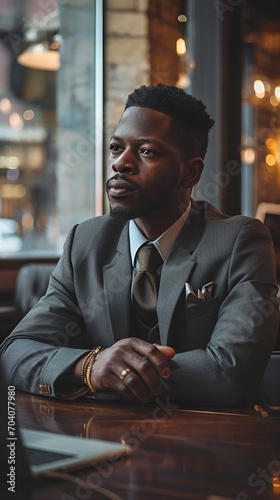 Confident African American Businessman Portrait