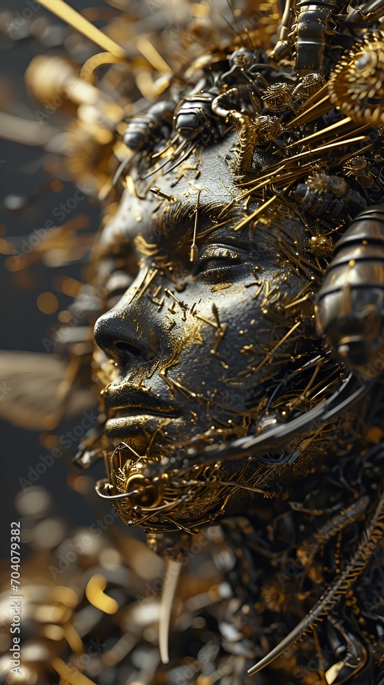 Expressive Techno-Shamanistic Woman Animation Expressive Techno-Shamanistic Woman Animation