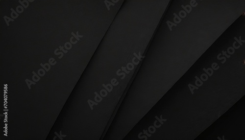 black paper background with folds close up