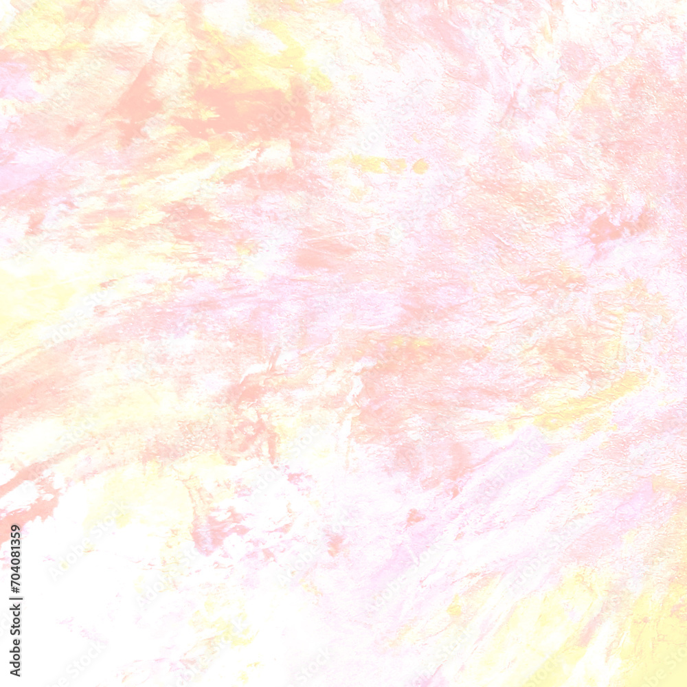 Delicate acrylic background with marble effect, white, pink, peach, yellow, banner, card, watercolor