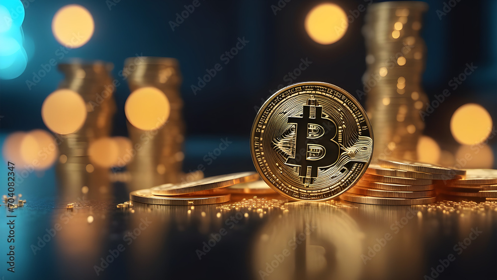 A photo depicting a hacker and Bitcoin A photo depicting a hacker and Bitcoin