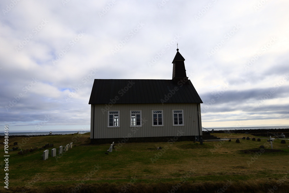 Strandarkirkja is a Lutheran parish church in Selvogur on the southern coast of Iceland Strandarkirkja is a Lutheran parish church in Selvogur on the southern coast of Iceland