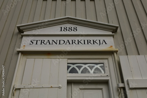 Strandarkirkja is a Lutheran parish church in Selvogur on the  southern coast of Iceland © marieagns