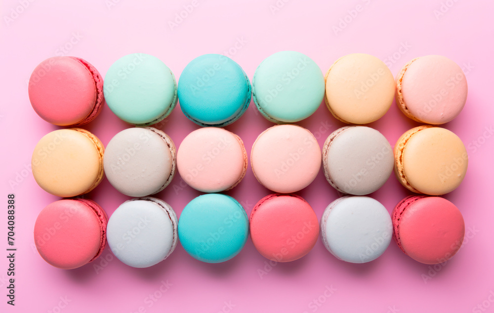 multiple and colorful macarons multiple and colorful macarons
