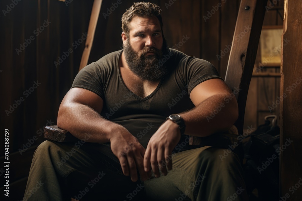 handsome thick obese man with a beard. rugged, portrait of a male fat person, brutal and powerful. handsome thick obese man with a beard. rugged, portrait of a male fat person, brutal and powerful.