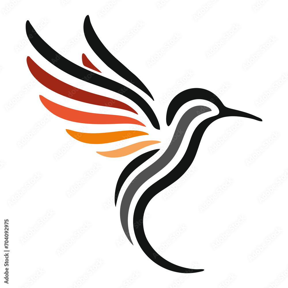 Fototapeta premium Hummingbird logo
