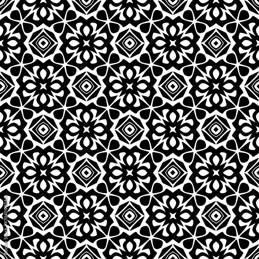 Monochrome pattern, Abstract texture for fabric print, card, table cloth, furniture, banner, cover, invitation, decoration, wrapping.seamless repeating pattern.Black and white color. Monochrome pattern, Abstract texture for fabric print, card, table cloth, furniture, banner, cover, invitation, decoration, wrapping.seamless repeating pattern.Black and white color.