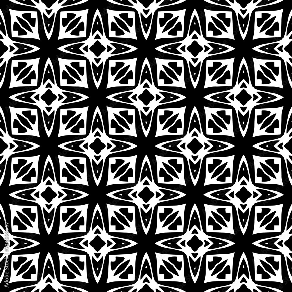 Monochrome pattern, Abstract texture for fabric print, card, table cloth, furniture, banner, cover, invitation, decoration, wrapping.seamless repeating pattern.Black and white color. Monochrome pattern, Abstract texture for fabric print, card, table cloth, furniture, banner, cover, invitation, decoration, wrapping.seamless repeating pattern.Black and white color.