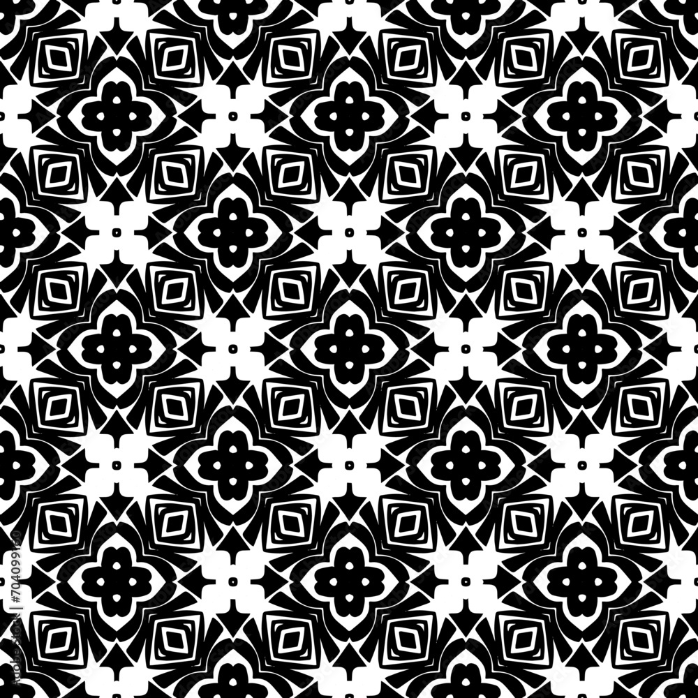 Monochrome pattern, Abstract texture for fabric print, card, table cloth, furniture, banner, cover, invitation, decoration, wrapping.seamless repeating pattern.Black and white color. Monochrome pattern, Abstract texture for fabric print, card, table cloth, furniture, banner, cover, invitation, decoration, wrapping.seamless repeating pattern.Black and white color.