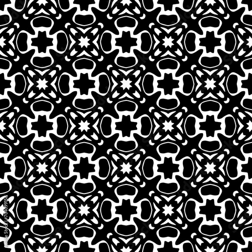 Monochrome pattern  Abstract texture for fabric print  card  table cloth  furniture  banner  cover  invitation  decoration  wrapping.seamless repeating pattern.Black and white color.