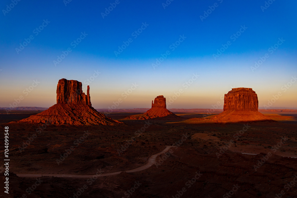 Monument Valley Sunrise, West-East Left/Right Mitten 3
