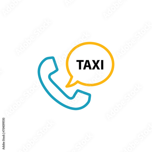 taxi vector icon cab symbol
