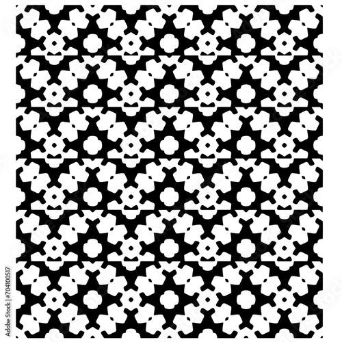 Monochrome pattern, Abstract texture for fabric print, card, table cloth, furniture, banner, cover, invitation, decoration, wrapping.seamless repeating pattern.Black and white color.