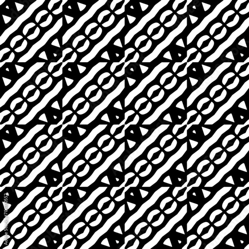 Monochrome pattern, Abstract texture for fabric print, card, table cloth, furniture, banner, cover, invitation, decoration, wrapping.seamless repeating pattern.Black and white color.