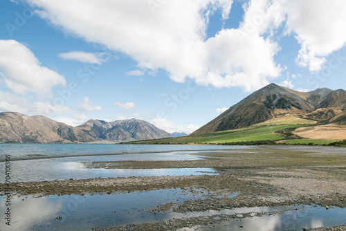 Lake Coleridge from the shore  New Zealand - 02